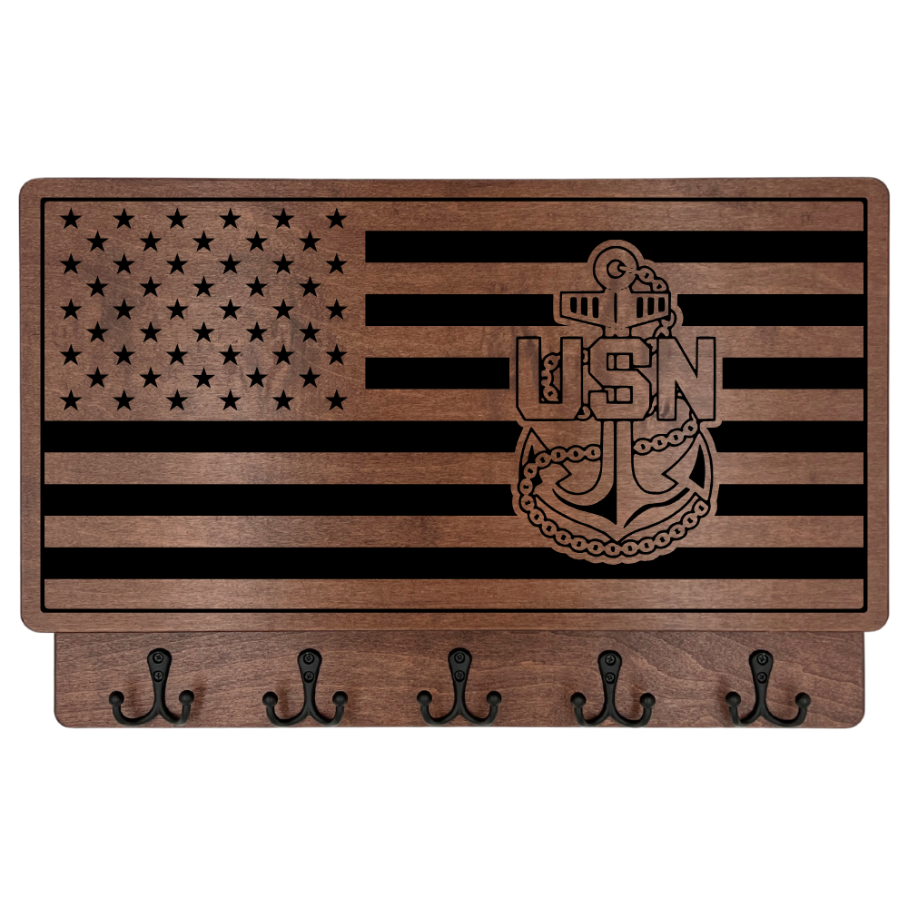 X - PERSONALIZABLE USN FLAG