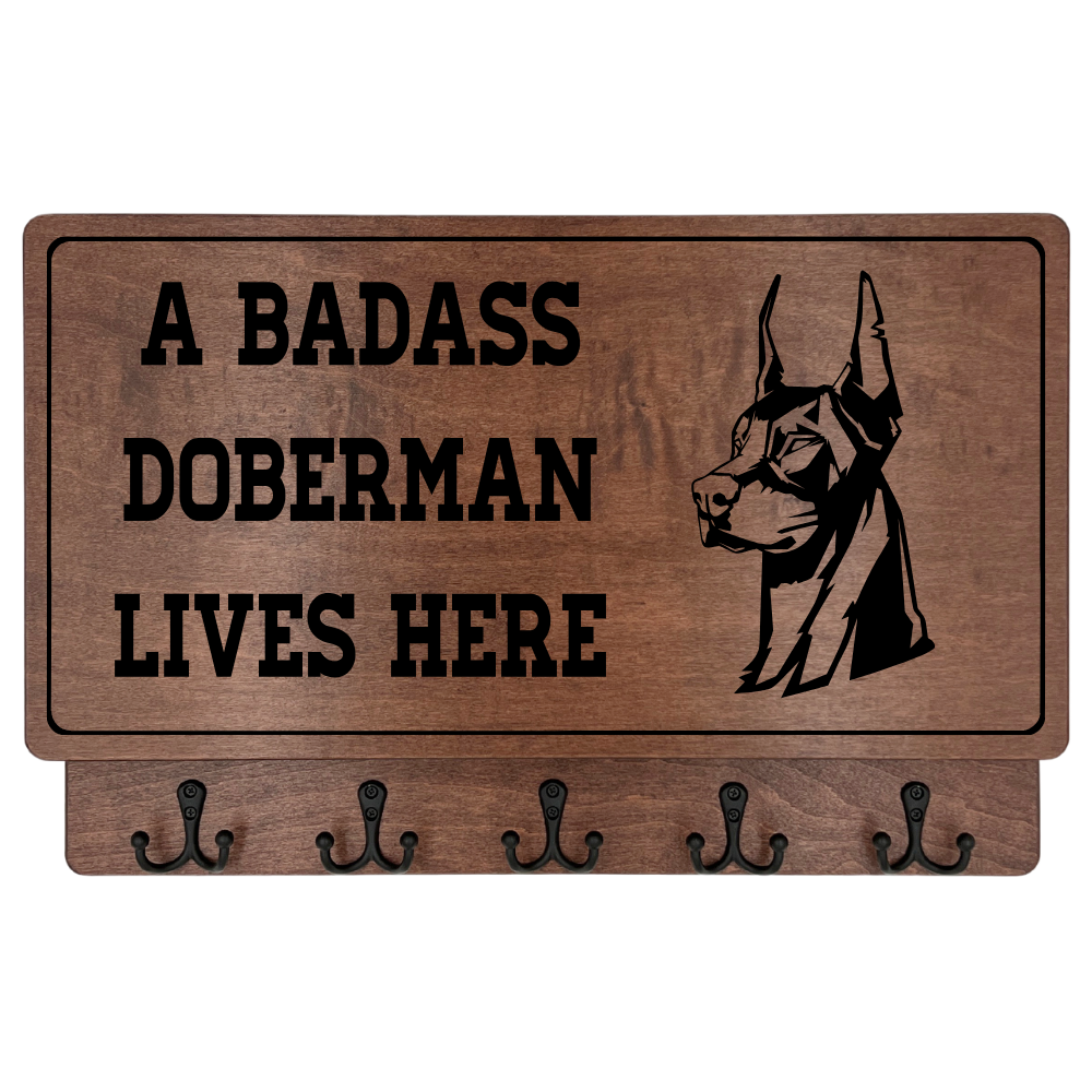 X - A BADASS DOBERMAN LIVES HERE