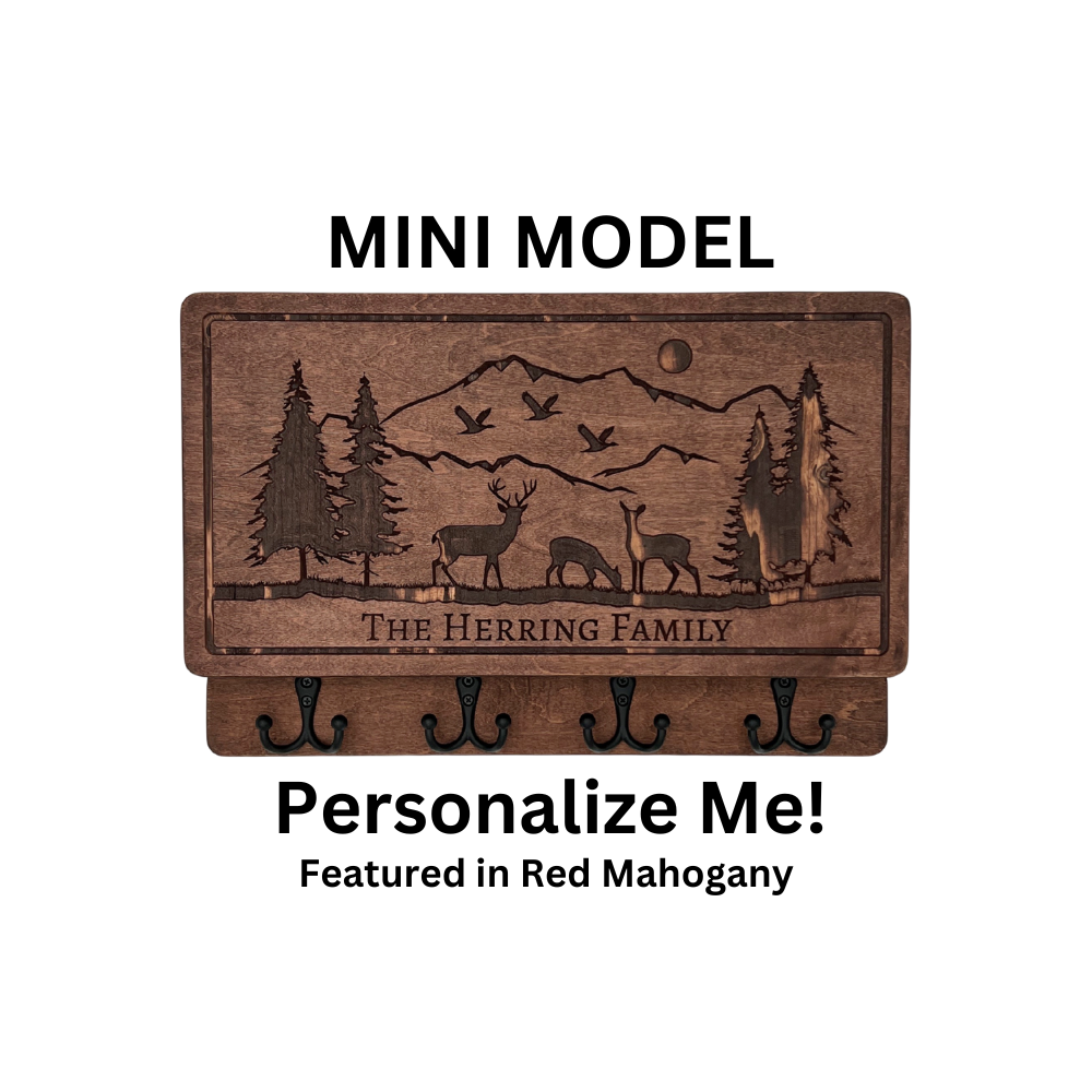 PERSONALIZABLE DEER SCENE MINI MODEL
