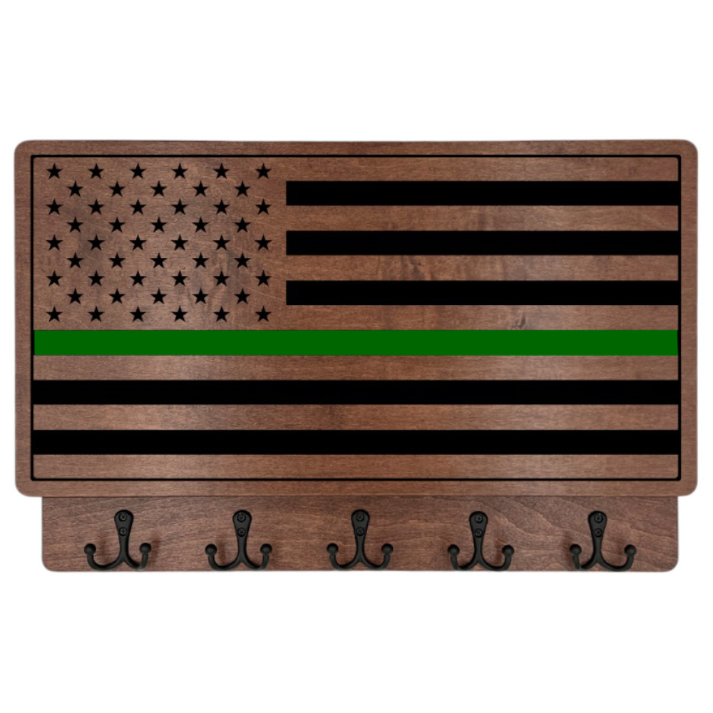 PERSONALIZABLE THIN GREEN LINE FLAG