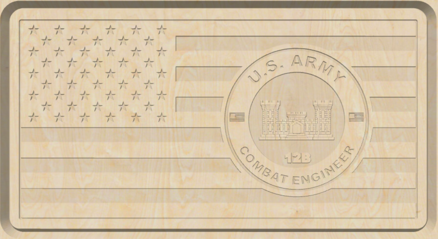 X - PERSONALIZABLE ARMY COMBAT ENGINEER